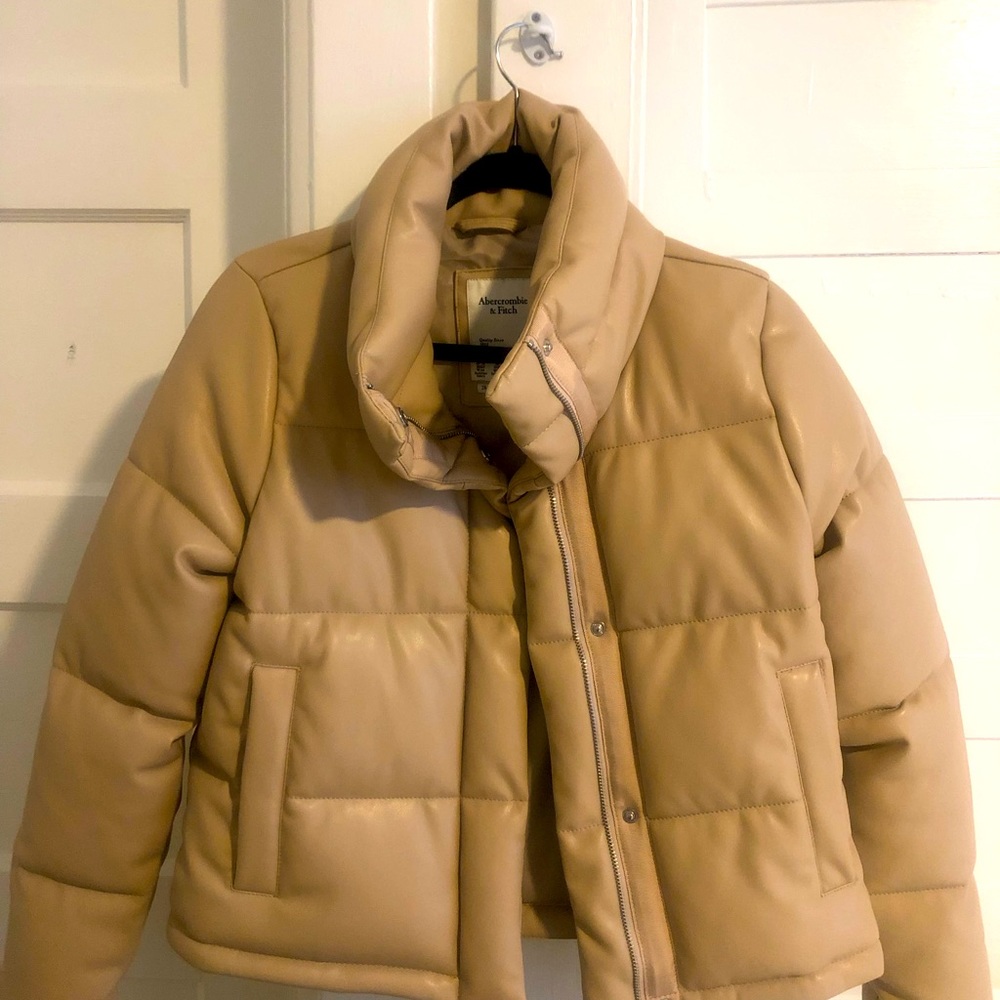 Ven leather mini puffer